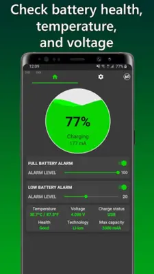 Charge Alarm Full Low Battery android App screenshot 2