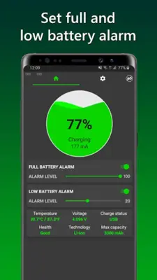 Charge Alarm Full Low Battery android App screenshot 3